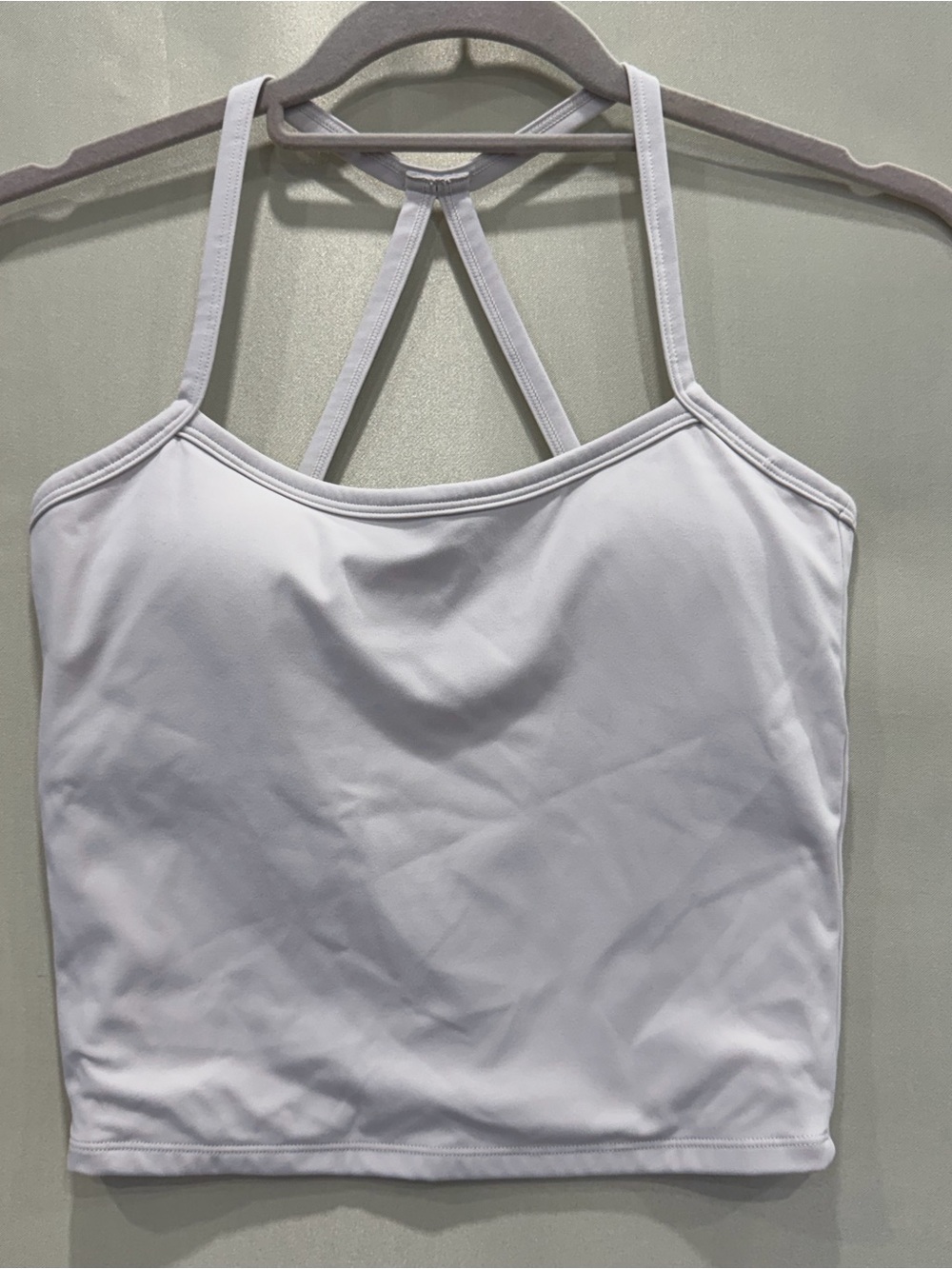 Women’s White Strappy Back Cami Tank
